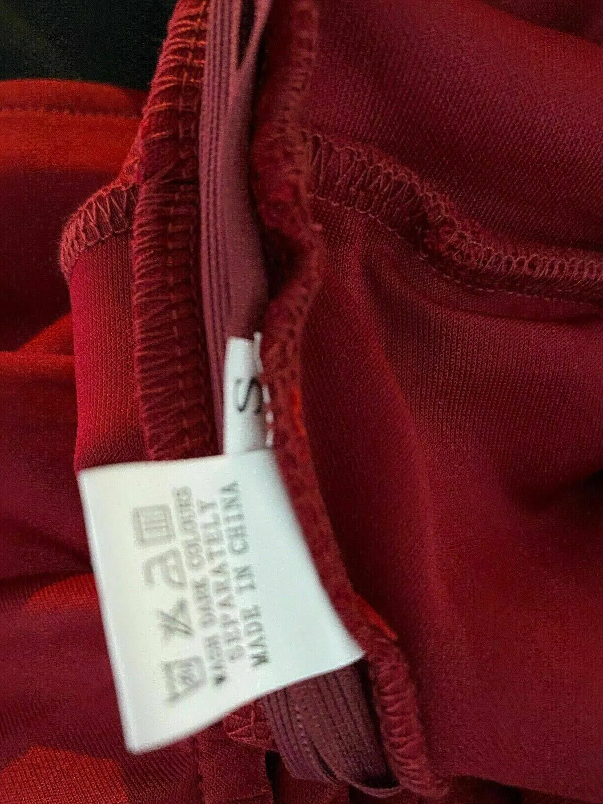 ROMWE Off the shoulder Jumpsuit Burgundy Frill Size S Wide Leg sold by Beagle Boutique