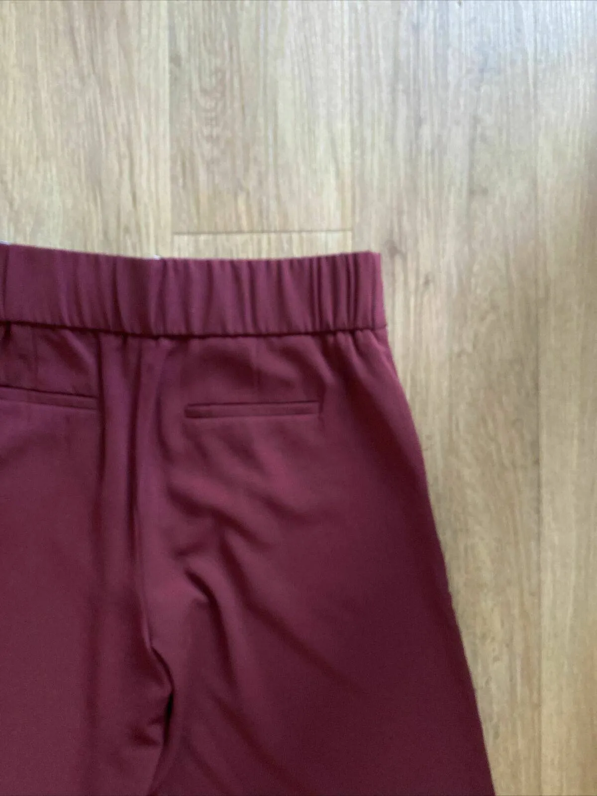 Dorothy Perkins Tailoring Crop Wide Leg Trousers Berry Red Culottes sold by Beagle Boutique product image thumbnail 4
