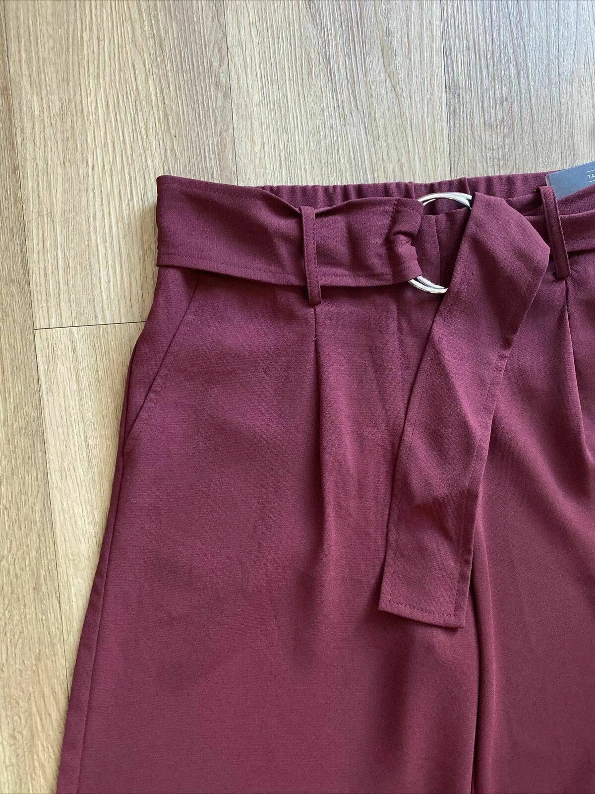 Dorothy Perkins Tailoring Crop Wide Leg Trousers Berry Red Culottes sold by Beagle Boutique