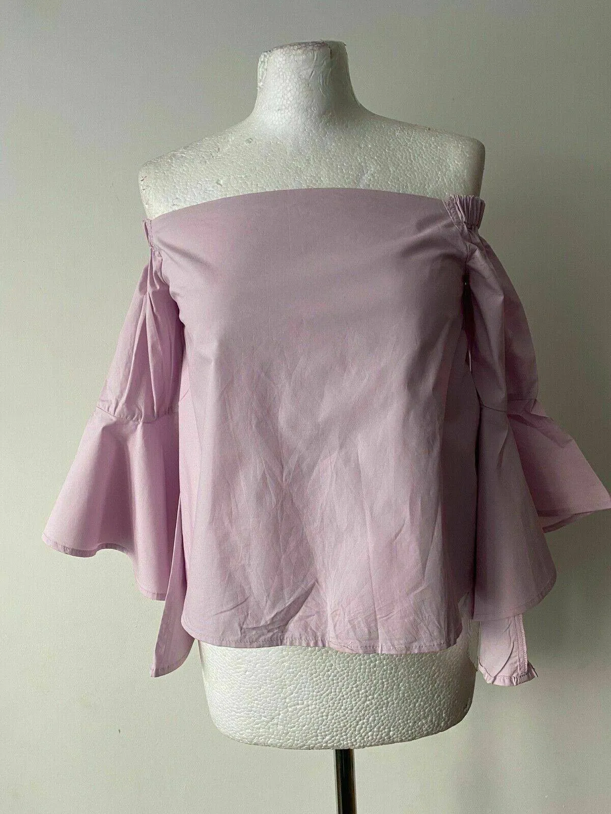 Glamorous Petite Pink Off the Shoulder Top Size 10 / 38 EUR sold by Beagle Boutique product image thumbnail 2