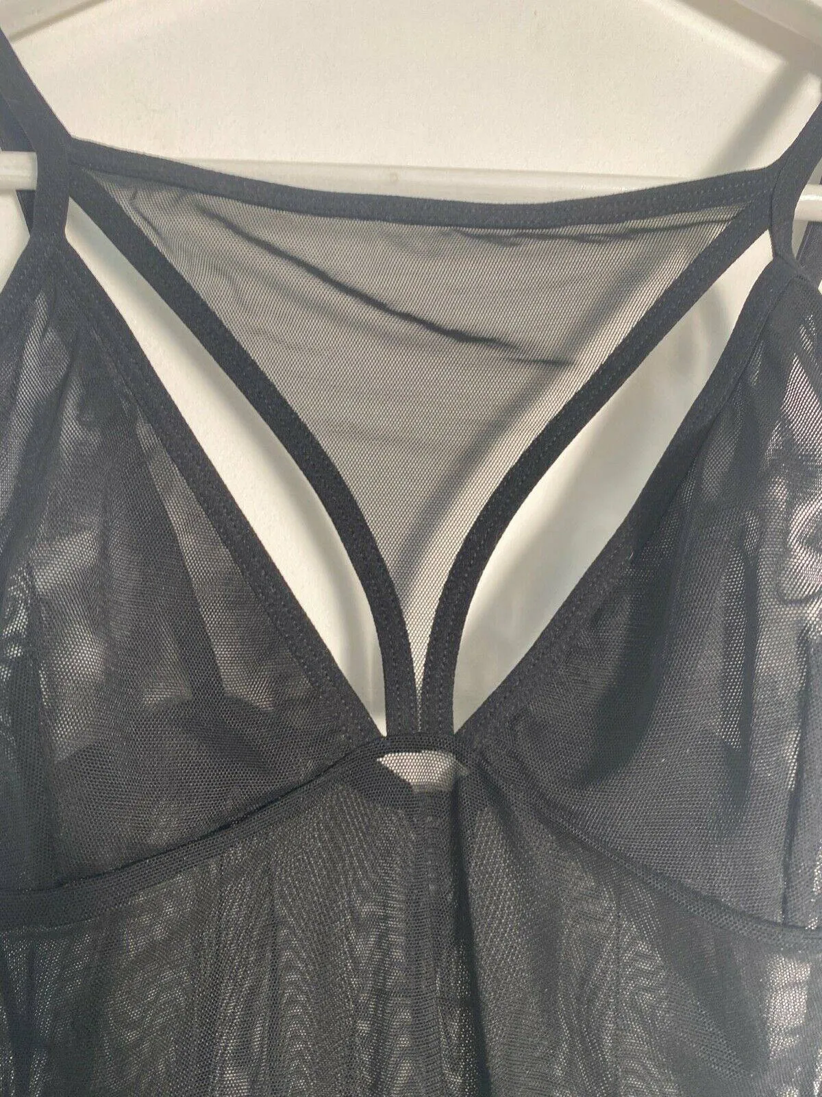 Pieces Abigail Bodystocking Thong Black Size S sold by Beagle Boutique