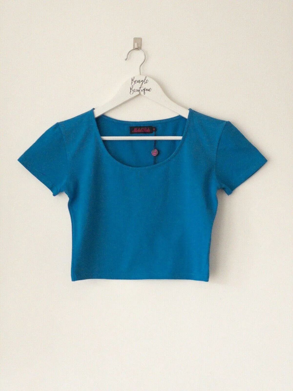 Motel Rocks Tabbi Scoop neck Crop Top In Marine 8, 10, 12, 14 sold by Beagle Boutique