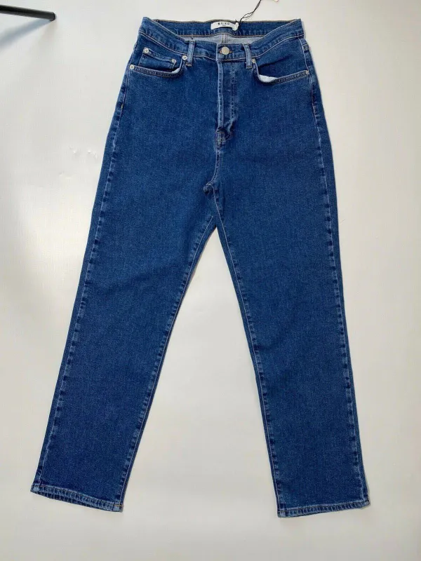 Ex. NA-KD High Waist Straight Leg Jeans Blue Size 40 Waist 30" sold by Beagle Boutique