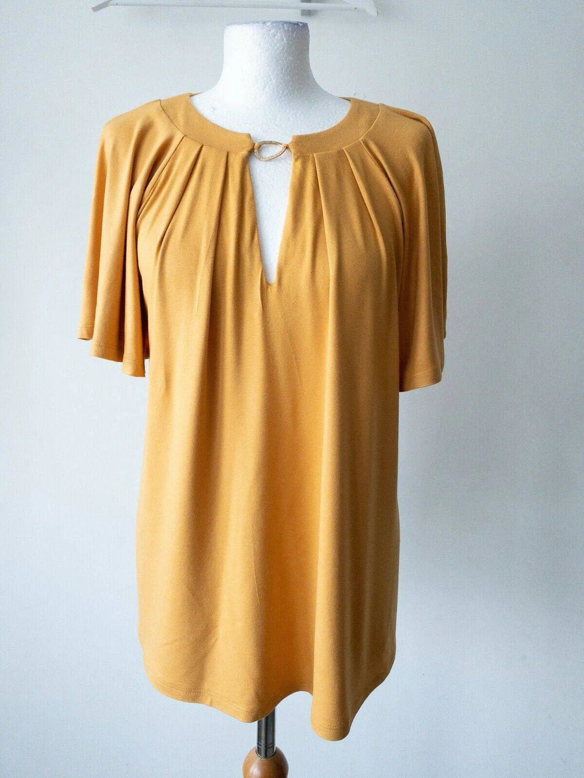 Mustard Yellow Flared Top Size 12 sold by Beagle Boutique product image thumbnail 2