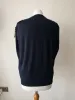 Dark Blue V-Neck Sleeveless Top size 12 Ruched Shoulers sold by Beagle Boutique