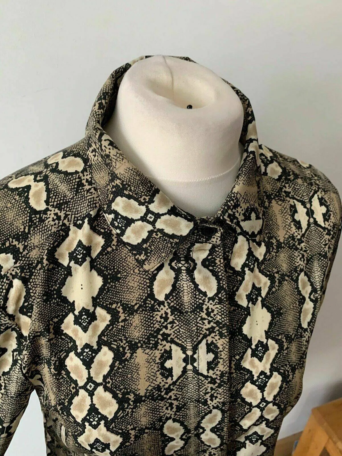 Brave Soul Snake Print Shirt Size S sold by Beagle Boutique