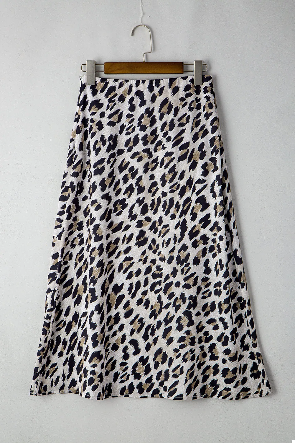 Brown Leopard Print High Waist Midi Skirt sold by Beagle Boutique product image thumbnail 5