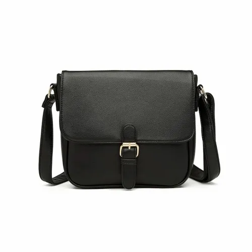 LB2003 - Miss Lulu Classic Cross Body Shoulder Bag - Black sold by Beagle Boutique product image thumbnail 2