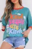 Dusk Blue Kind People are My Kind People Graphic Oversized Tee sold by Beagle Boutique