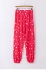 Fiery Red Valentines Heart Print Pants Set sold by Beagle Boutique