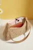 Khaki Woven Casual Shoulder Bag sold by Beagle Boutique