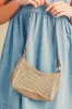 Khaki Woven Casual Shoulder Bag sold by Beagle Boutique