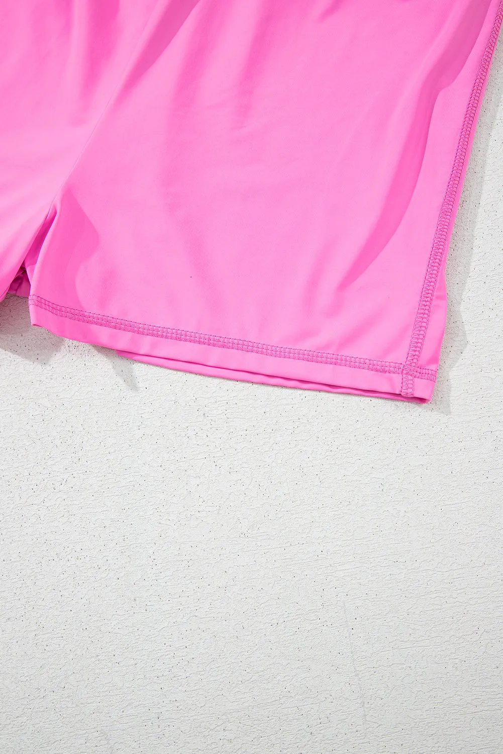 Sachet Pink Plain Sleeveless Loop Drawstring Cinched Waist Romper sold by Beagle Boutique product image thumbnail 5