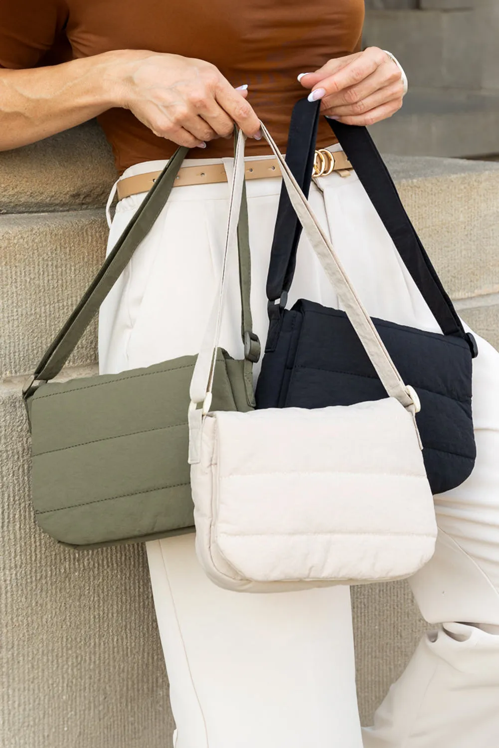 Quilted Cotton Crossbody Bag sold by Beagle Boutique product image thumbnail 3