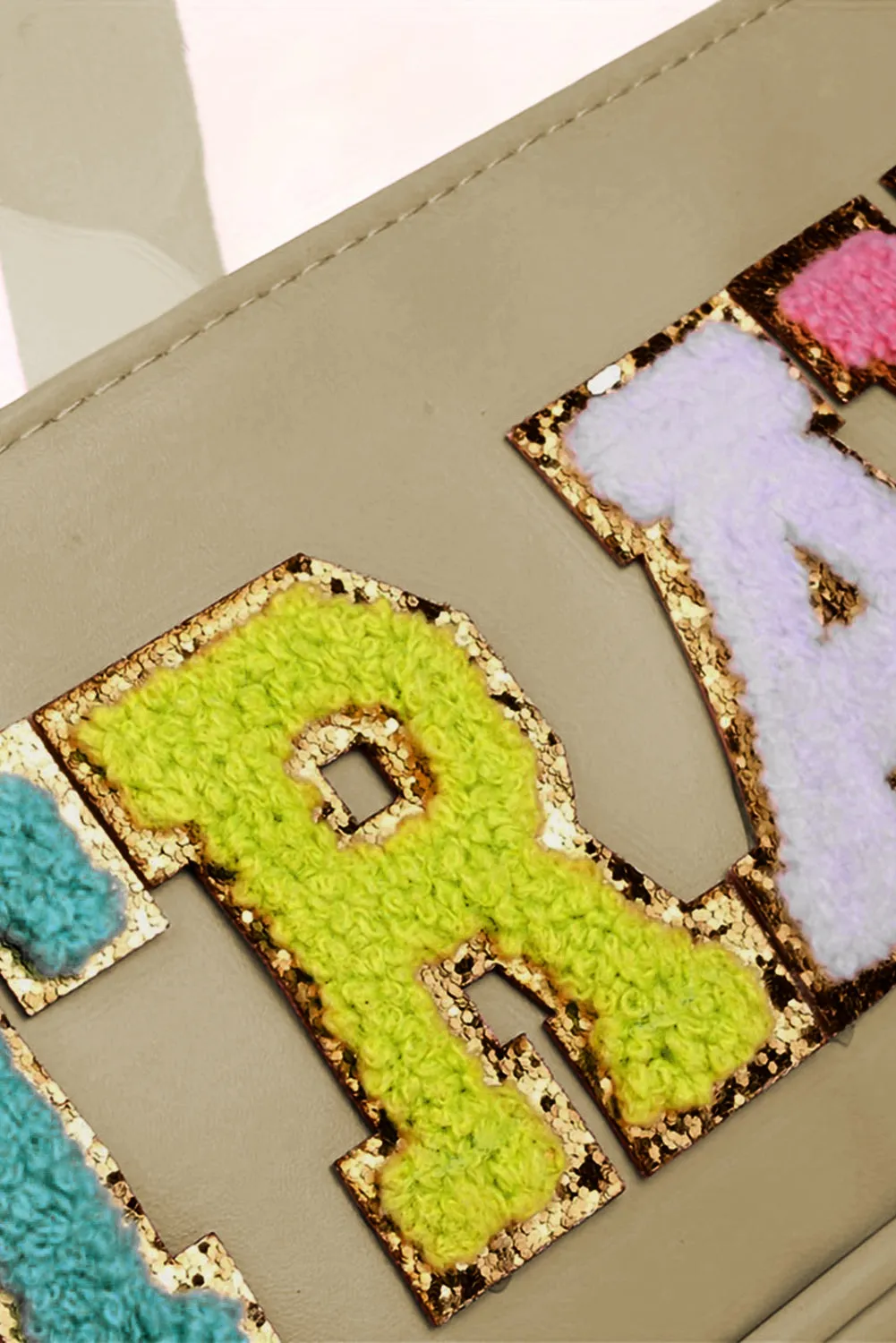 Parchment TRAVEL Letter Print Clear PVC Makeup Bag sold by Beagle Boutique product image thumbnail 4