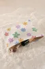 White Cute Flower Makeup Bag sold by Beagle Boutique