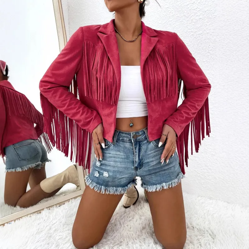 Fringe Jacket Short Coat sold by Beagle Boutique