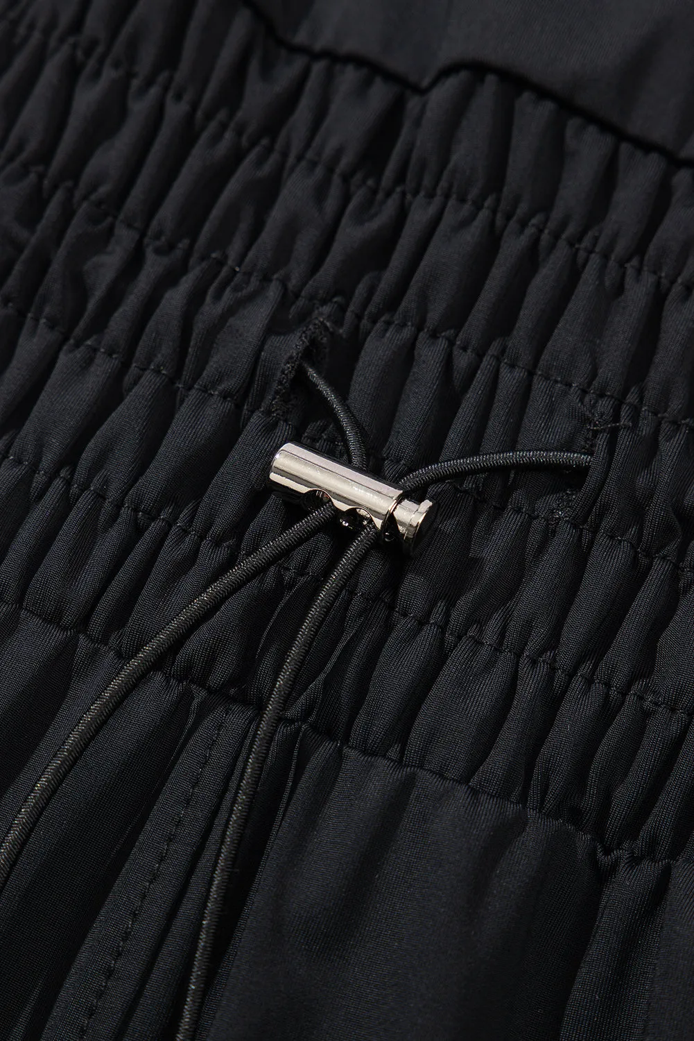 Plain Sleeveless Loop Drawstring Cinched Waist Romper sold by Beagle Boutique product image thumbnail 5