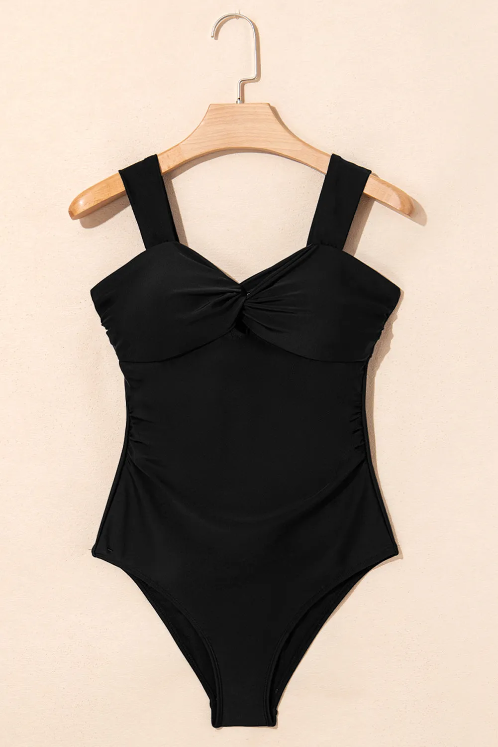 Black Cut out Twist Bowknot Backless One Piece Swimsuit sold by Beagle Boutique product image thumbnail 4