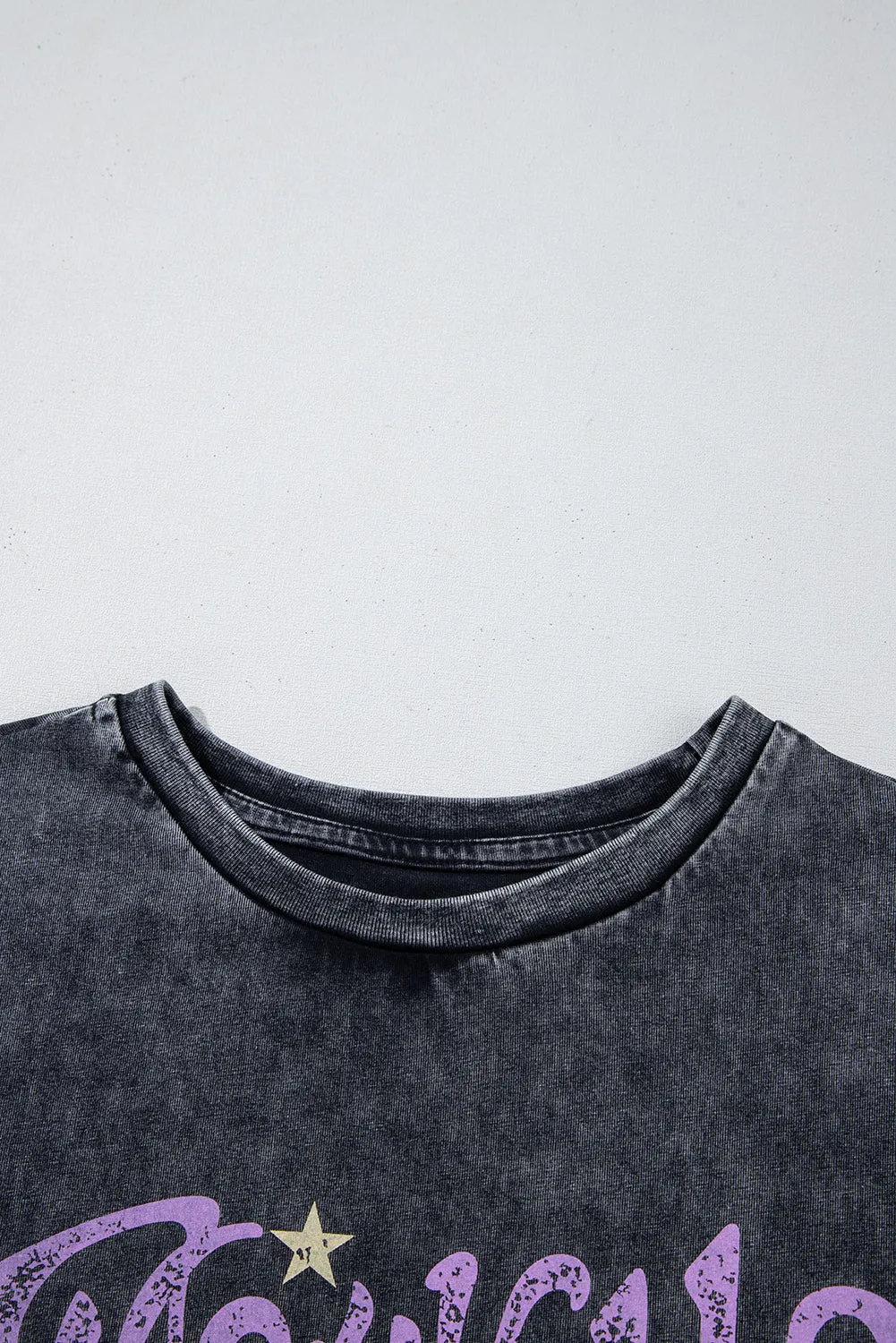 Black Nashville Tennessee Graphic Mineral Washed Vintage Tee sold by Beagle Boutique product image thumbnail 5