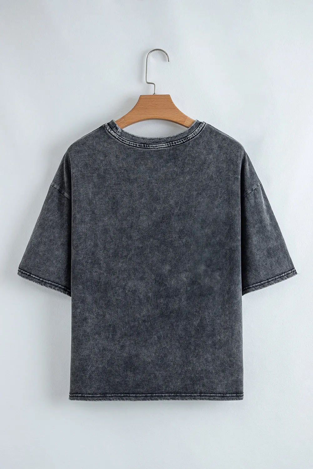 Black Nashville Tennessee Graphic Mineral Washed Vintage Tee sold by Beagle Boutique product image thumbnail 4