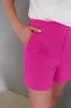 Sachet Pink Half Elastic Waist Casual Pocketed Shorts sold by Beagle Boutique