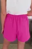 Sachet Pink Half Elastic Waist Casual Pocketed Shorts sold by Beagle Boutique