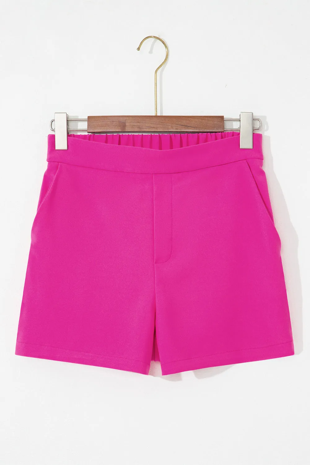 Sachet Pink Half Elastic Waist Casual Pocketed Shorts sold by Beagle Boutique product image thumbnail 5