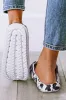 White Animal Print Print Open Toe Sandals sold by Beagle Boutique