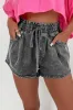 High-rise Drawstring Denim Shorts with Pockets sold by Beagle Boutique