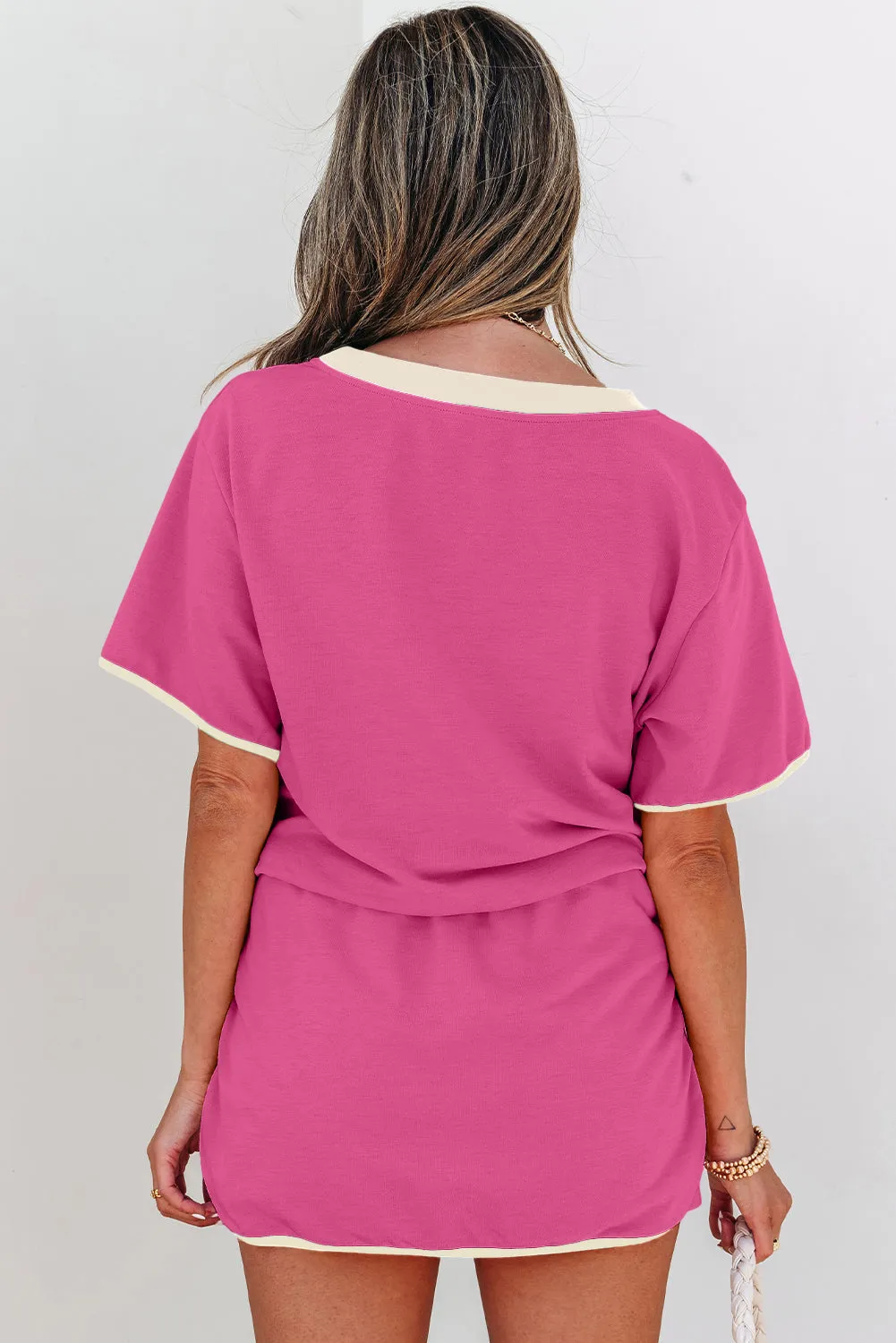 Colourblock Edge Drop Shoulder T Shirt and Skort Co-ord Set sold by Beagle Boutique product image thumbnail 2