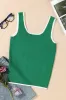 Dark Green Lightweight Ribbed Knit Contrast Trim Sweater Vest sold by Beagle Boutique