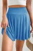 Draped High Waist Phone Pocket Lined Skort sold by Beagle Boutique