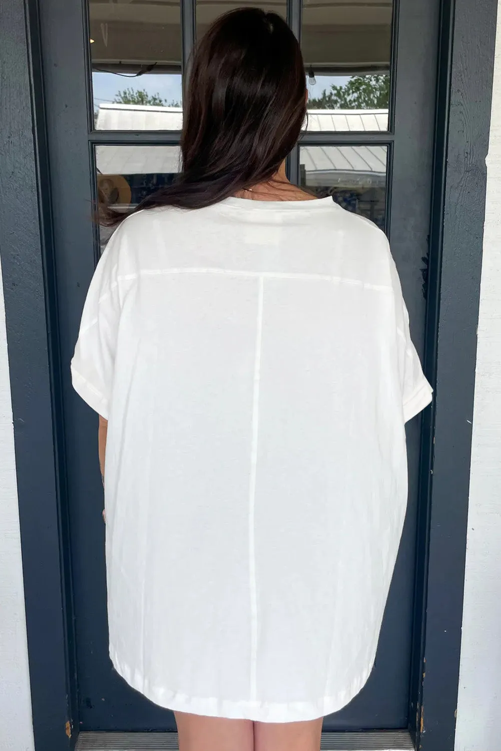 White Sequined Texas Graphic Plus Size T Shirt sold by Beagle Boutique product image thumbnail 2