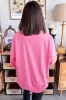 Sachet Pink Floral Patched Half Sleeve Tunic Top sold by Beagle Boutique