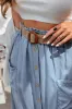 Denim Blue Skirt Button Down Lyocell Maxi Skirts sold by Beagle Boutique