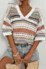 Knit V-neck Short Sleeve Top sold by Beagle Boutique