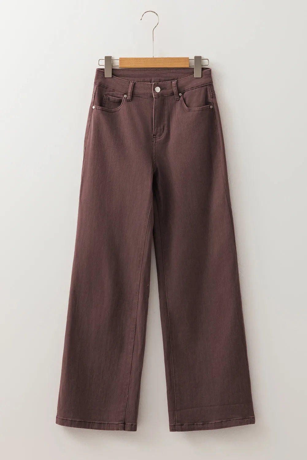 Loose Straight High Waist Solid Colour Jeans sold by Beagle Boutique