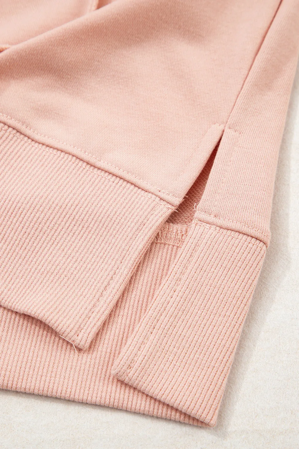 Mix Floral Patchwork Side Slit Drawstring Hoodie sold by Beagle Boutique product image thumbnail 5