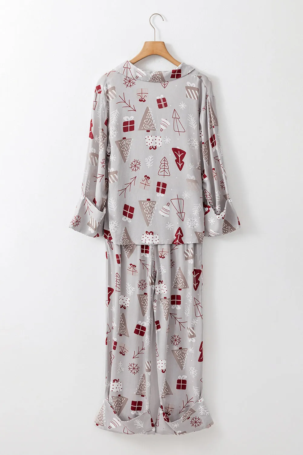 Christmas Print Shirt Pyjama Set sold by Beagle Boutique product image thumbnail 5