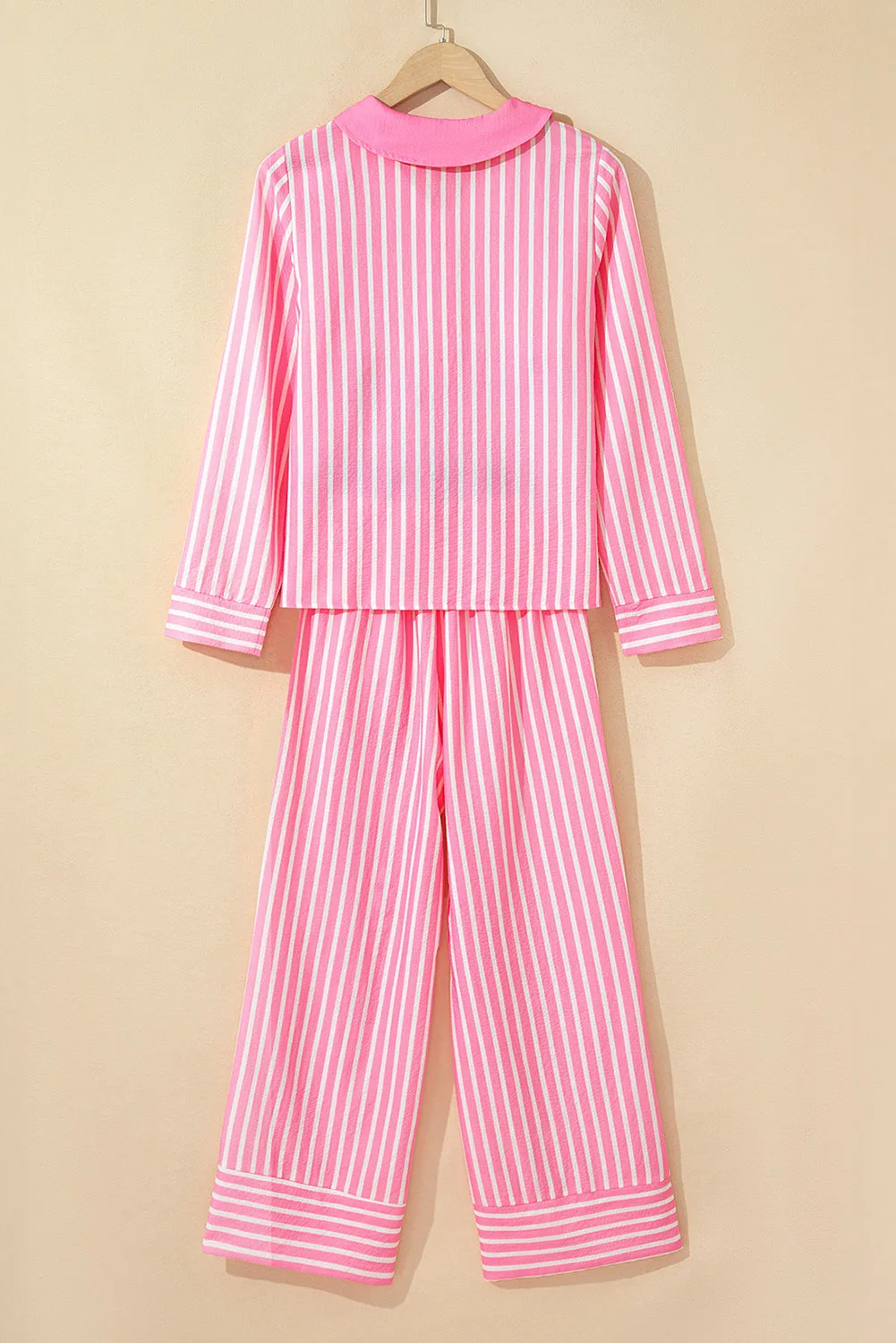 Pink Stripe Long Sleeve Top and Bottoms Pyjamas sold by Beagle Boutique product image thumbnail 5