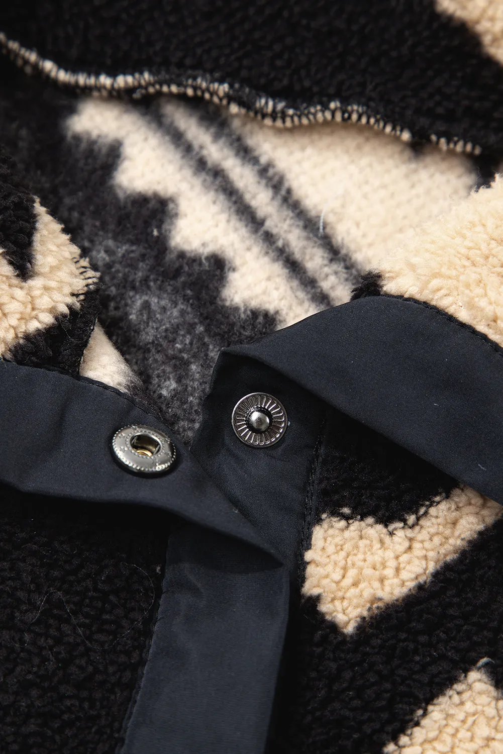 Western Aztec Half Zip Plush Sweatshirt sold by Beagle Boutique product image thumbnail 4