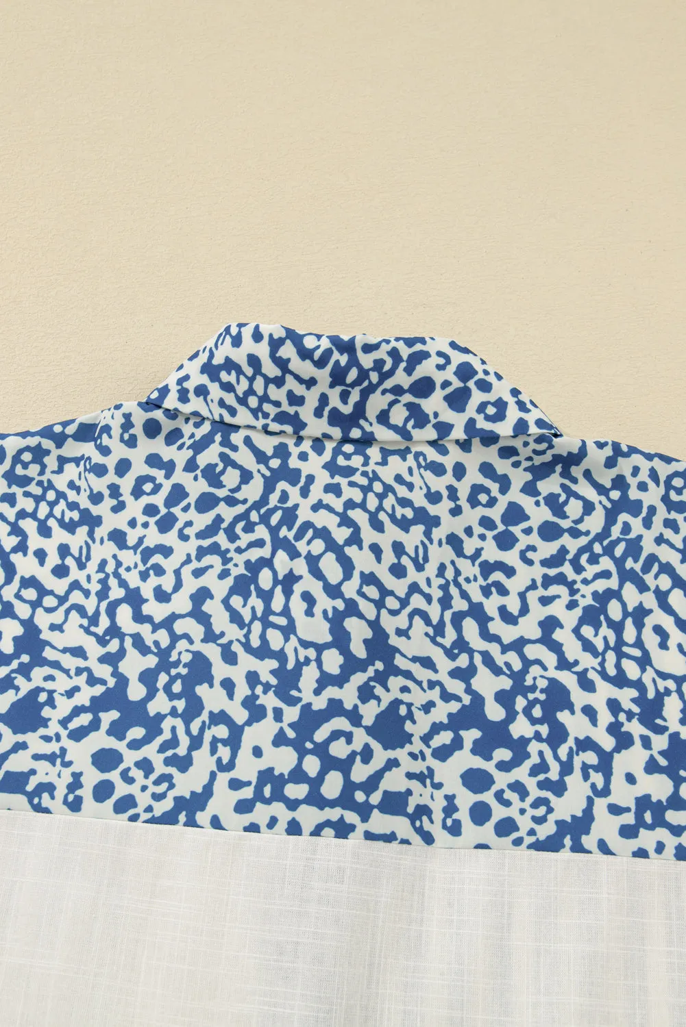 Leopard Striped Patchwork Casual Plus Shirt sold by Beagle Boutique product image thumbnail 5