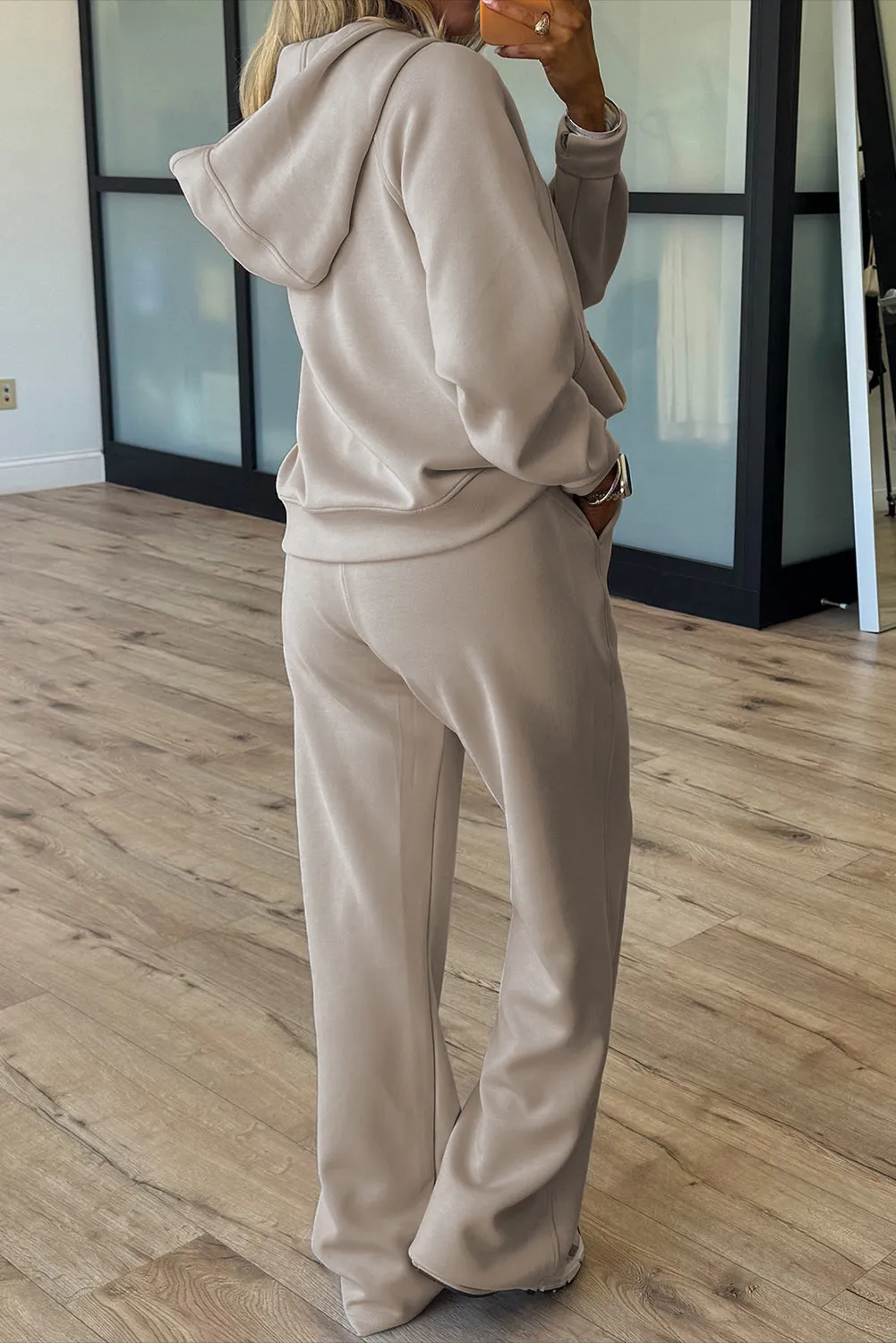 Half Zip Thumbhole Sleeve Hoodie & Active Pants 2pcs Co-ord Outfit sold by Beagle Boutique product image thumbnail 5