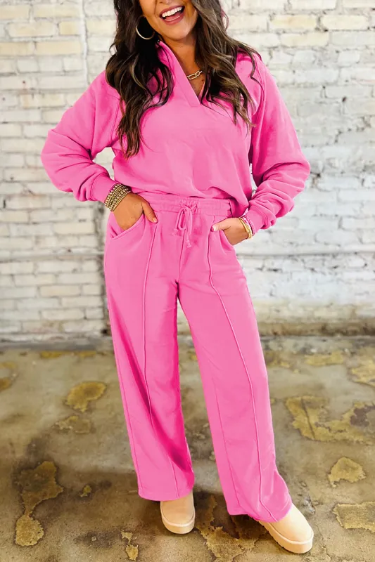 Collared Pullover and Central Seam Trousers Co-ord Set sold by Beagle Boutique