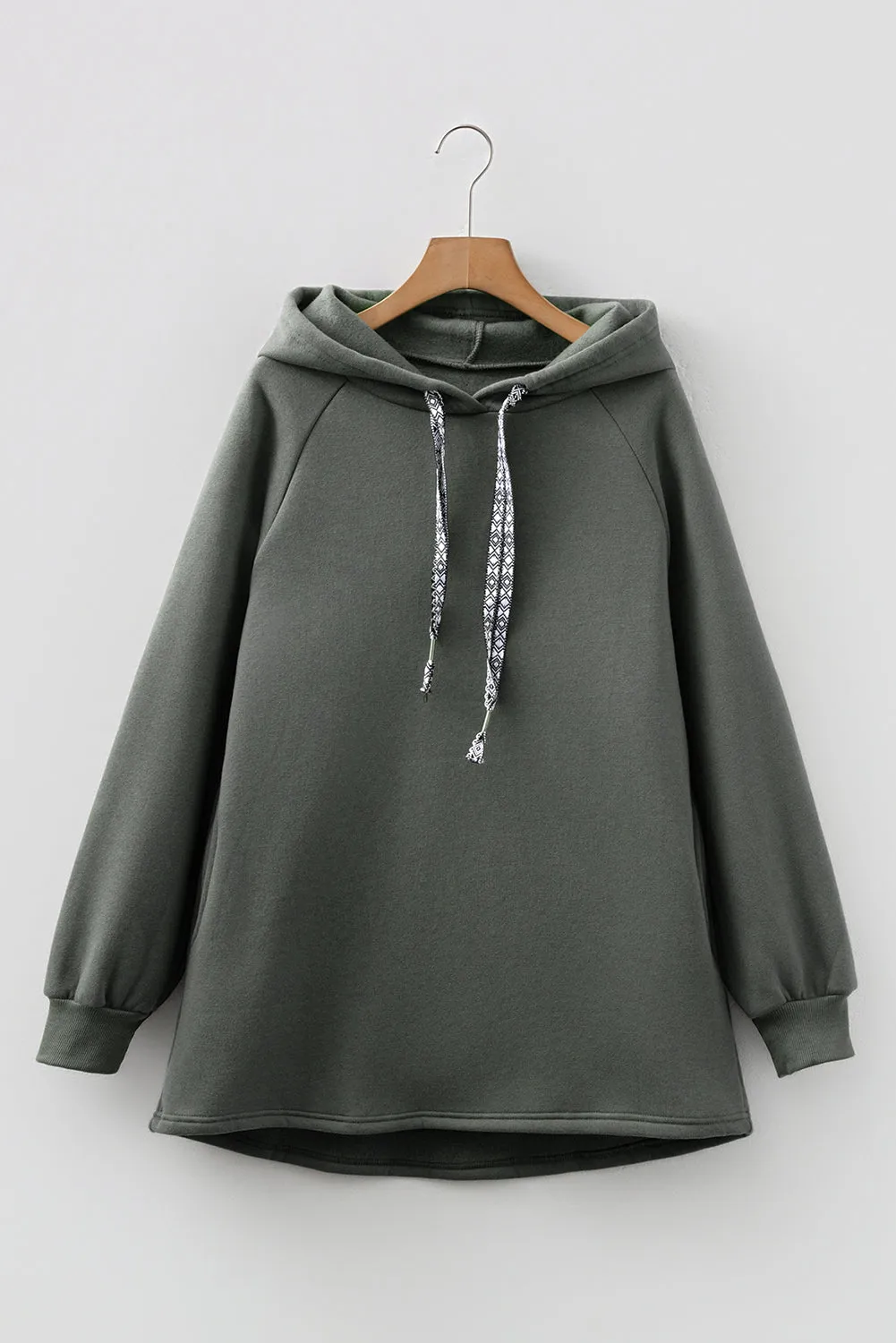 Fleece Lined Adjustable Longline Hoodie sold by Beagle Boutique