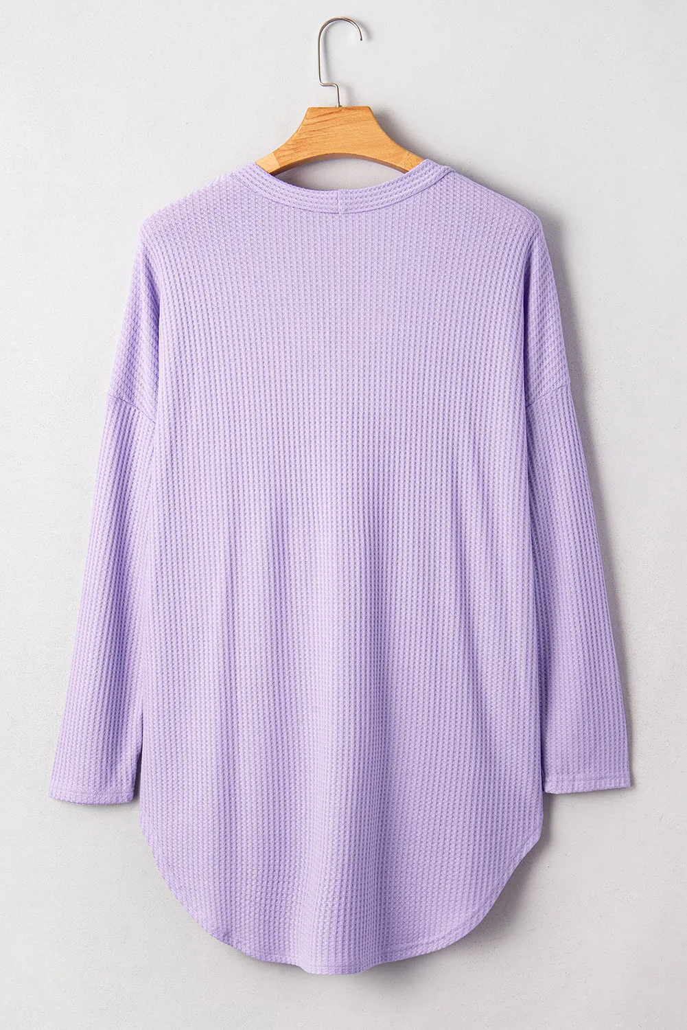 Plus Size Waffle Knit Button Front Cardigan sold by Beagle Boutique product image thumbnail 2