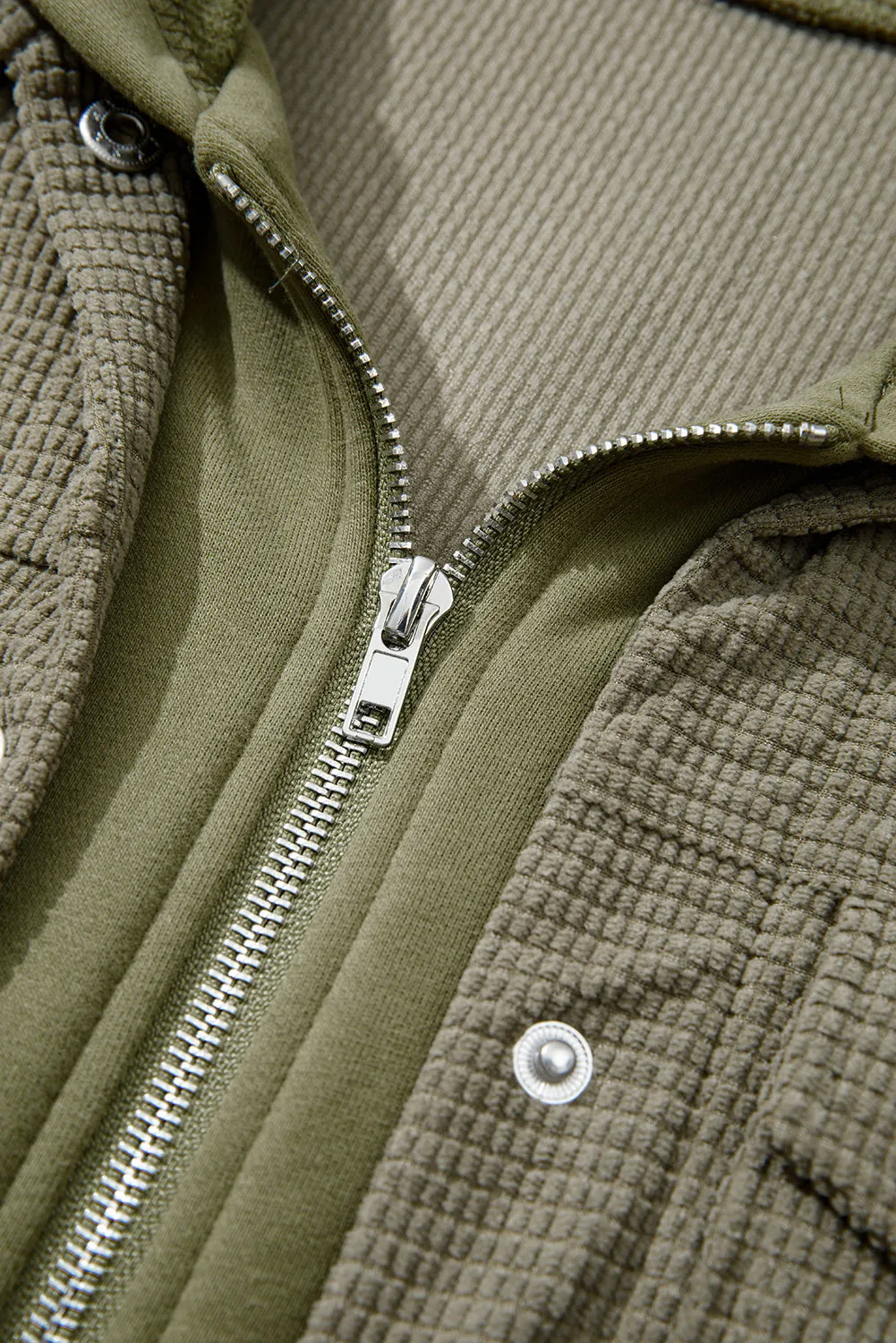 Textured Hooded Jacket sold by Beagle Boutique product image thumbnail 4