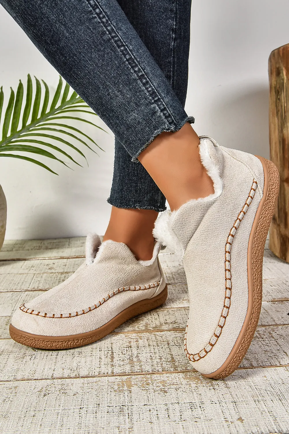 Faux Suede Fleece Lined Winter Snow Boots sold by Beagle Boutique product image thumbnail 3