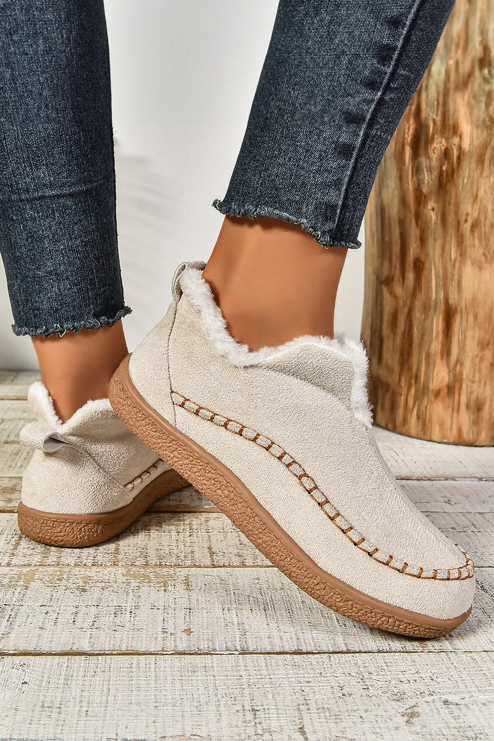 Faux Suede Fleece Lined Winter Snow Boots sold by Beagle Boutique product image thumbnail 2